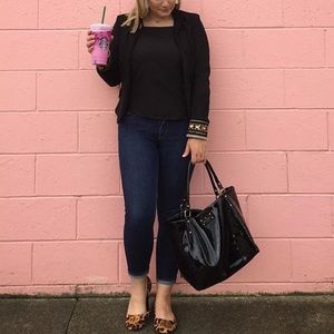 Zara Black and Gold detailed blazer